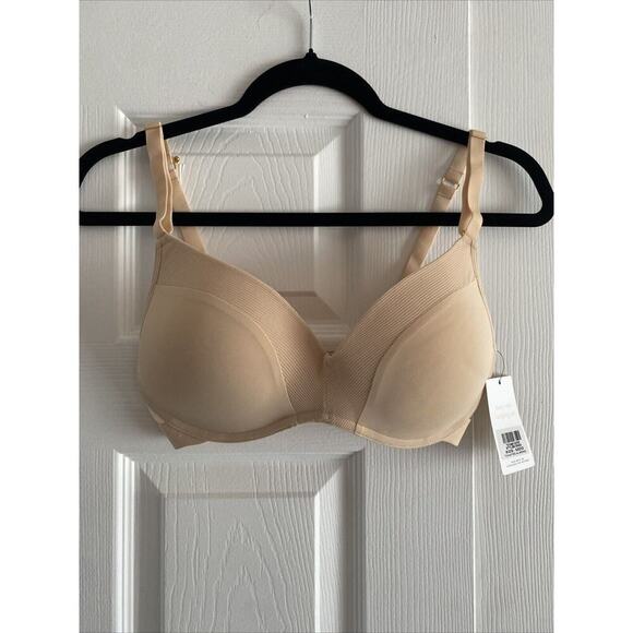 Lively Womens Toasted Almond Tan Bra Size 32DD NEW T Shirt Bra - Picture 1 of 7